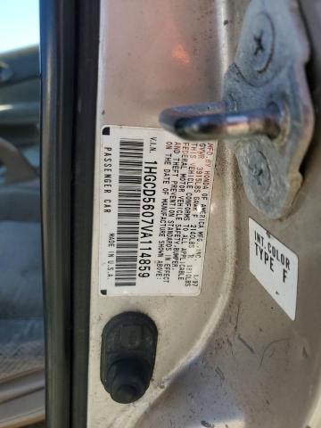 1HGCD5607VA114859 - 1997 HONDA ACCORD SE TAN photo 12