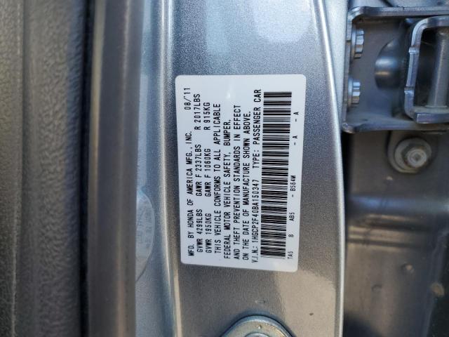 1HGCP2F40BA150347 - 2011 HONDA ACCORD LXP BLUE photo 12