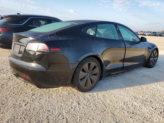 5YJSA1E51NF487833 - 2022 TESLA MODEL S BLACK photo 3