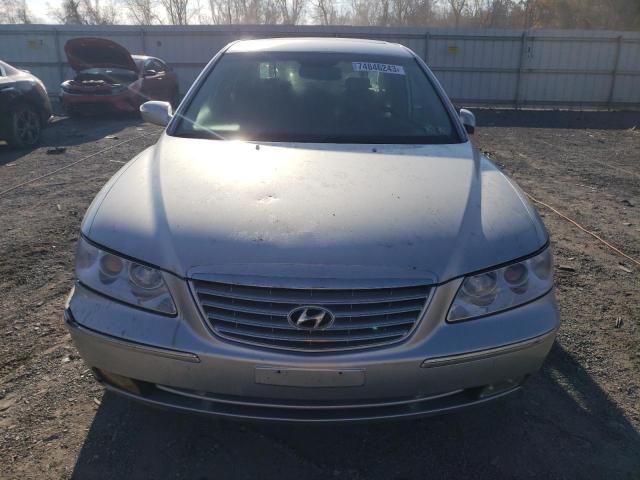 KMHFC46F38A255361 - 2008 HYUNDAI AZERA SE SILVER photo 5