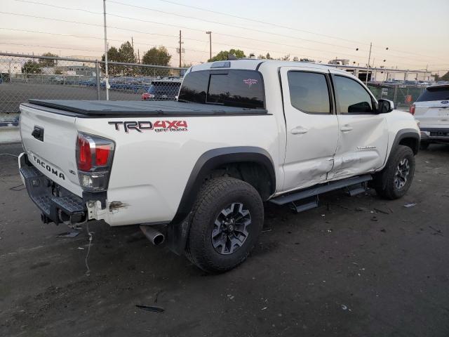 3TMCZ5AN9LM325709 - 2020 TOYOTA TACOMA DOUBLE CAB WHITE photo 3