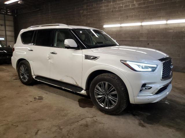 JN8AZ2AC5P9490587 - 2023 INFINITI QX80 LUXE WHITE photo 4