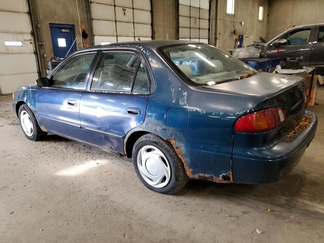 1NXBR12E4YZ331838 - 2000 TOYOTA COROLLA VE BLUE photo 2