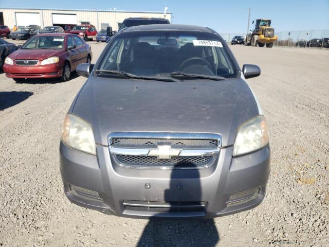 KL1TD56E39B384124 - 2009 CHEVROLET AVEO LS Gümüş foto 5