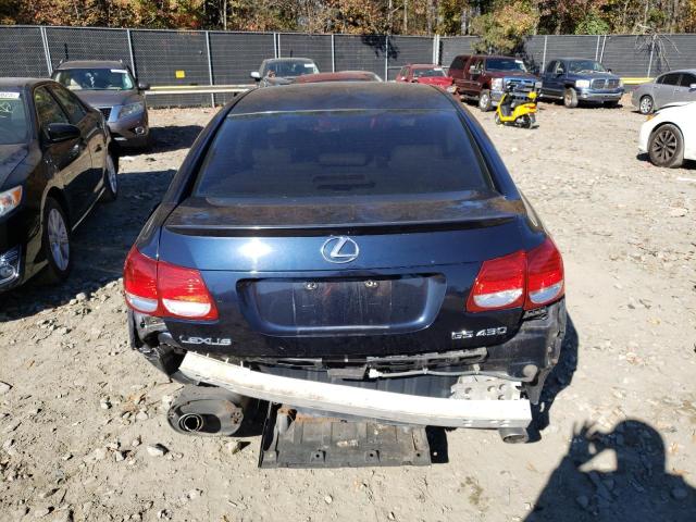 JTHBN96S765000546 - 2006 LEXUS GS 430 BLUE photo 6