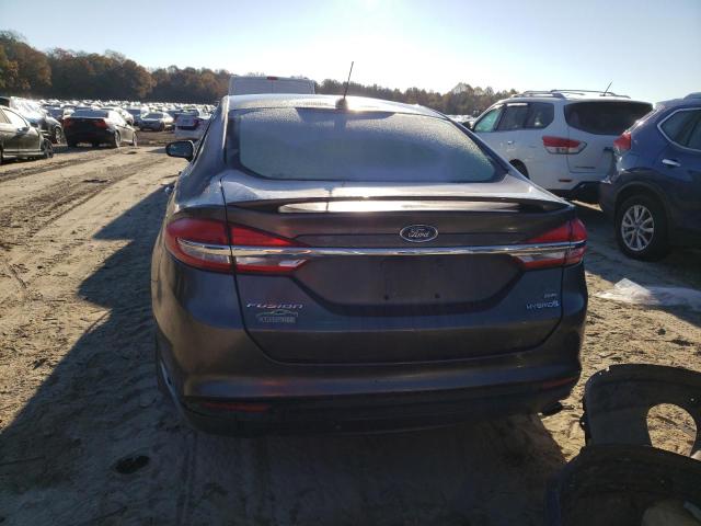 3FA6P0LU5JR169443 - 2018 FORD FUSION SE HYBRID GRAY photo 6