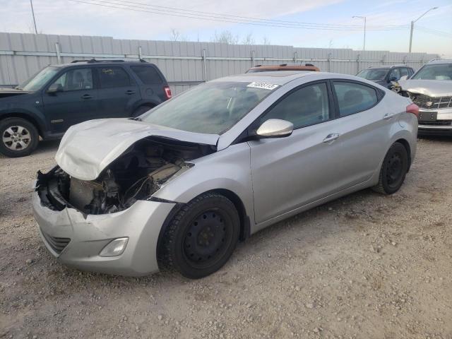 5NPDH4AE3DH395876 - 2013 HYUNDAI ELANTRA GLS SILVER photo 1