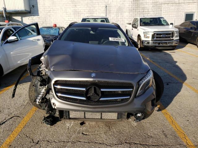 WDCTG4GB5HJ292137 - 2017 MERCEDES-BENZ GLA 250 4MATIC GRAY photo 5