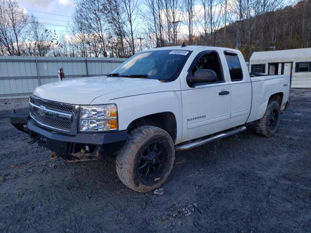 1GCRKSE71DZ361581 - 2013 CHEVROLET SILVERADO K1500 LT WHITE photo 1