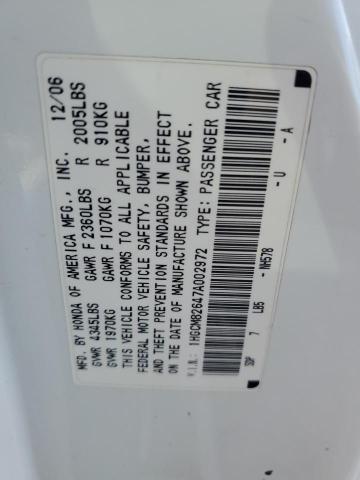 1HGCM82647A002972 - 2007 HONDA ACCORD EX WHITE photo 13