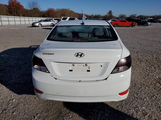 KMHCT4AE7DU449370 - 2013 HYUNDAI ACCENT GLS WHITE photo 6