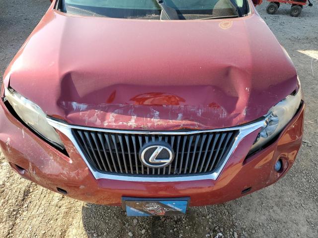 2T2BK1BA3AC041921 - 2010 LEXUS RX 350 RED photo 12