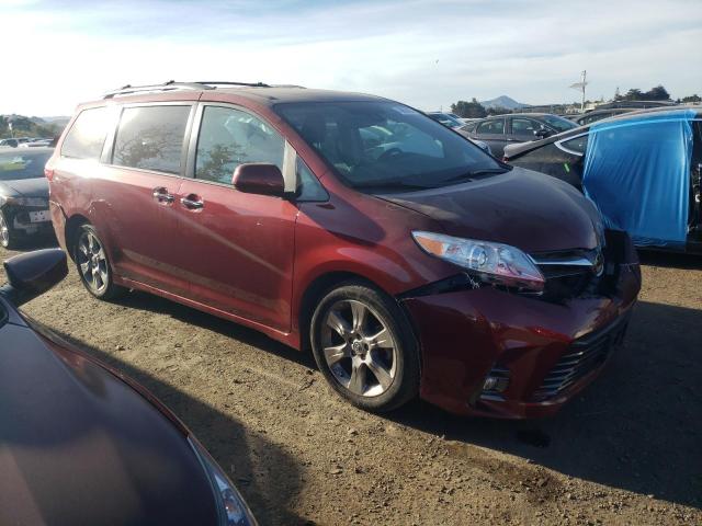 5TDYZ3DCXKS007228 - 2019 TOYOTA SIENNA XLE BURGUNDY photo 4