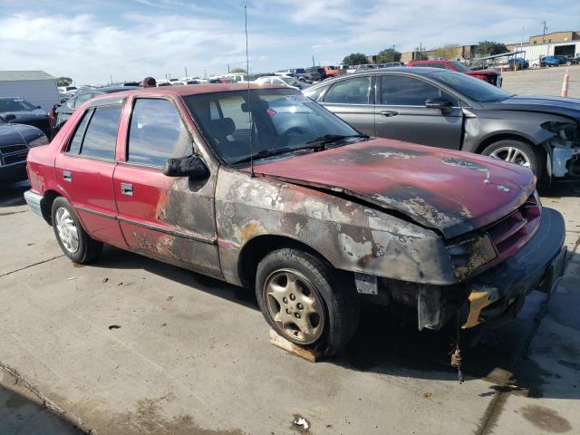 1B3XP28D7MN596120 - 1991 DODGE SHADOW AMERICA RED photo 4