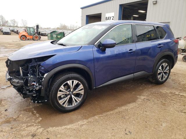 5N1BT3BB6NC693920 - 2022 NISSAN ROGUE SV BLUE photo 1