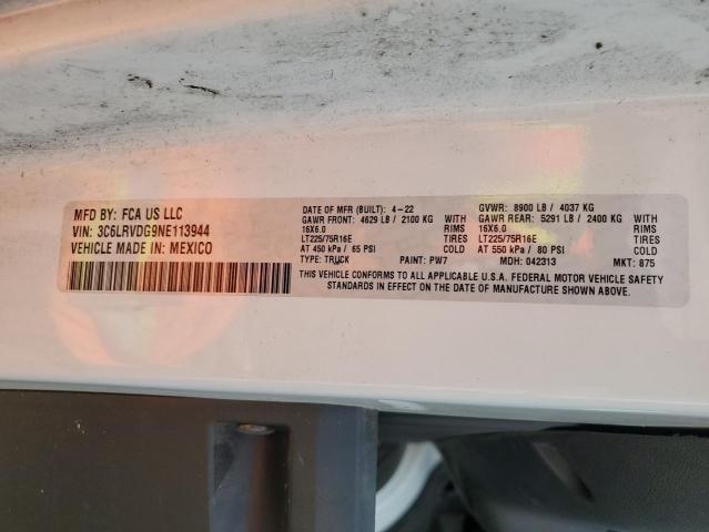 3C6LRVDG9NE113944 - 2022 RAM PROMASTER 2500 HIGH Ağ foto 14