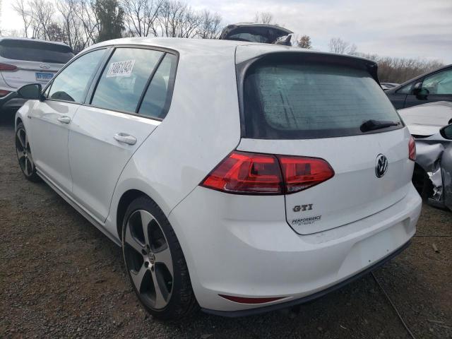 3VW4T7AU9FM096958 - 2015 VOLKSWAGEN GTI WHITE photo 2