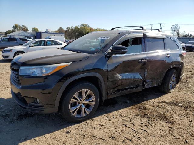 5TDJKRFHXFS104954 - 2015 TOYOTA HIGHLANDER XLE BLUE photo 1