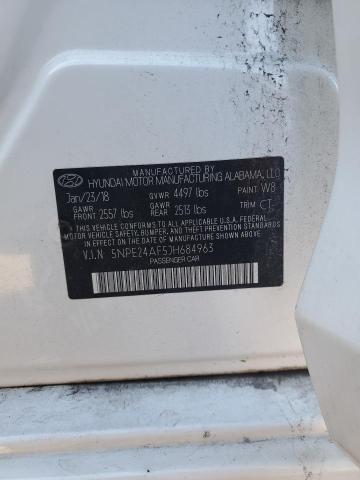 5NPE24AF5JH684963 - 2018 HYUNDAI SONATA SE WHITE photo 12