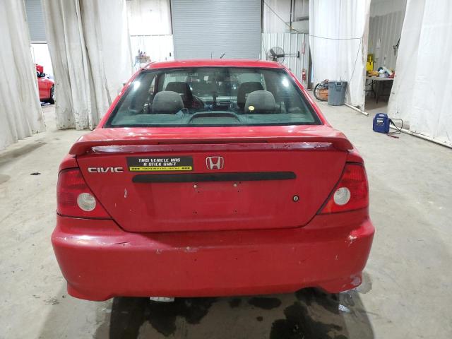 1HGEM21115L065962 - 2005 HONDA CIVIC DX VP Rot Foto 6