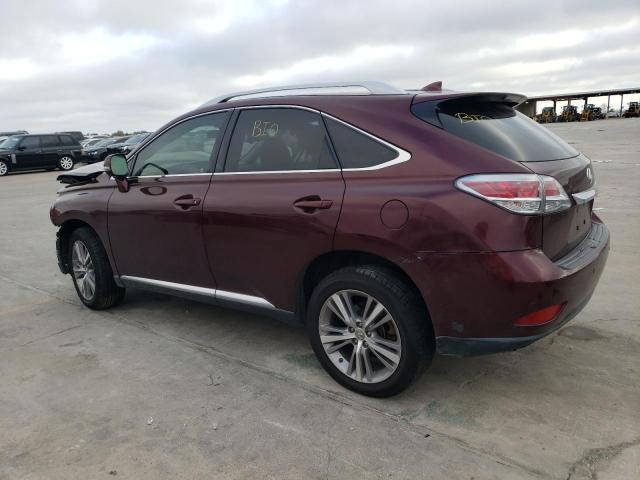 2T2ZK1BA0FC154750 - 2015 LEXUS RX 350 BURGUNDY photo 2