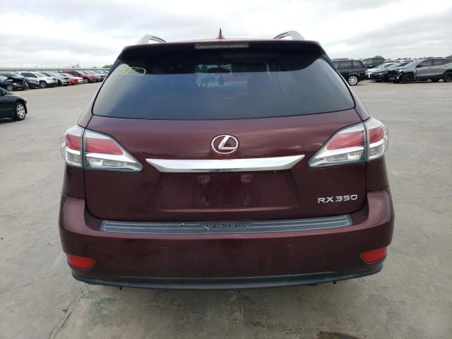 2T2ZK1BA0FC154750 - 2015 LEXUS RX 350 BURGUNDY photo 6