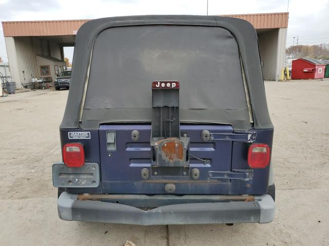 1J4FY29P4WP705599 - 1998 JEEP WRANGLER / SE BLUE photo 6