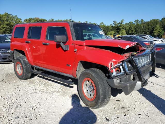 5GTEN13E998146490 - 2009 HUMMER H3 RED photo 4