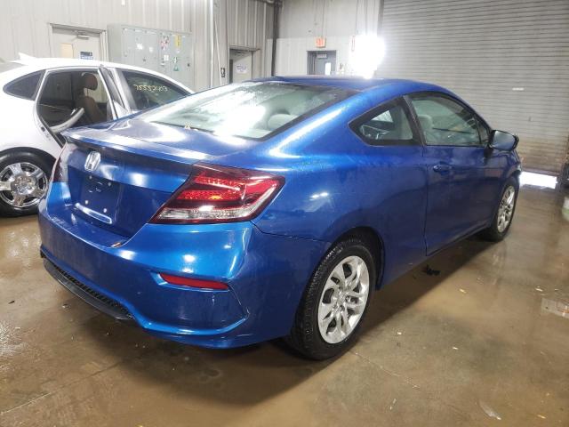 2HGFG3B54FH511412 - 2015 HONDA CIVIC LX BLUE photo 3