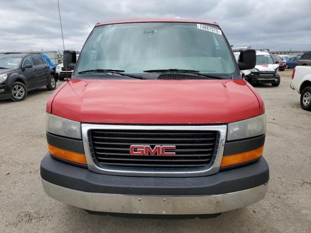 1GTZ7TCG9E1172638 - 2014 GMC SAVANA G3500 RED photo 5