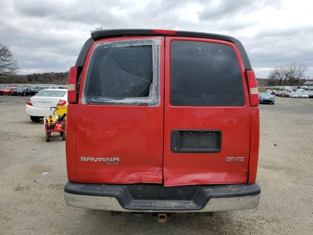 1GTZ7TCG9E1172638 - 2014 GMC SAVANA G3500 RED photo 6