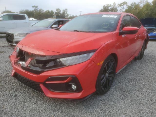 SHHFK7H95LU208007 - 2020 HONDA CIVIC SPORT TOURING RED photo 1