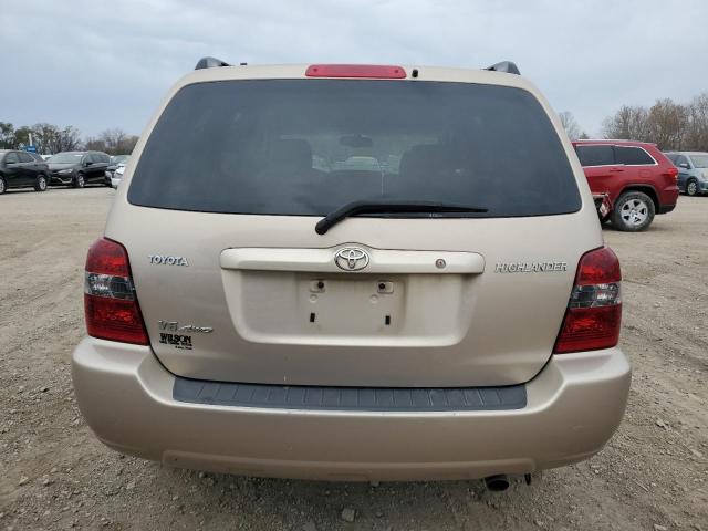 JTEEP21A940045654 - 2004 TOYOTA HIGHLANDER GOLD photo 6