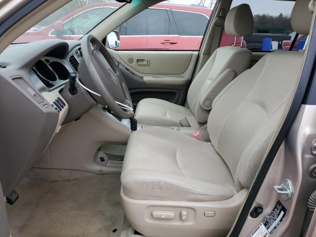 JTEEP21A940045654 - 2004 TOYOTA HIGHLANDER GOLD photo 7