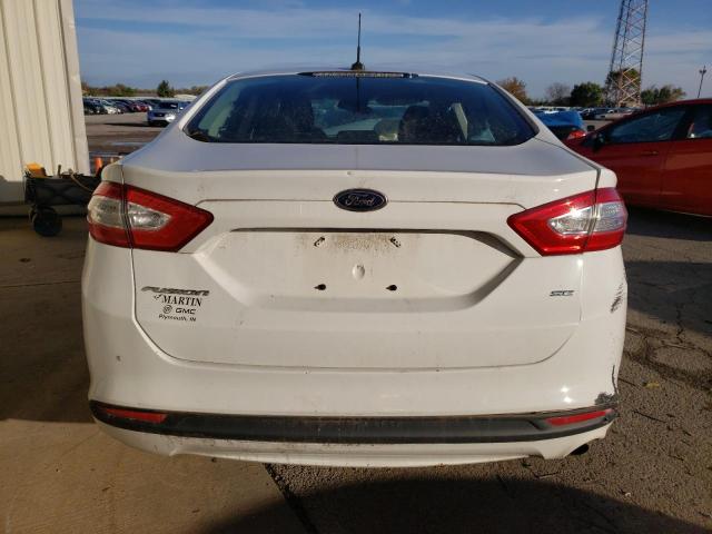 3FA6P0H73ER105068 - 2014 FORD FUSION SE WHITE photo 6