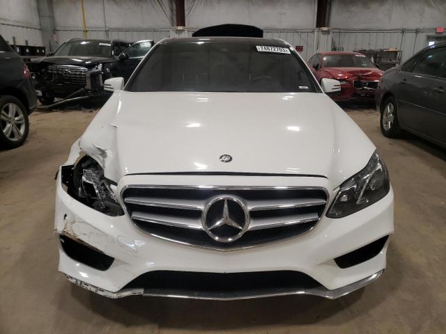 WDDHF8JB4EA992201 - 2014 MERCEDES-BENZ E 350 4MATIC WHITE photo 5