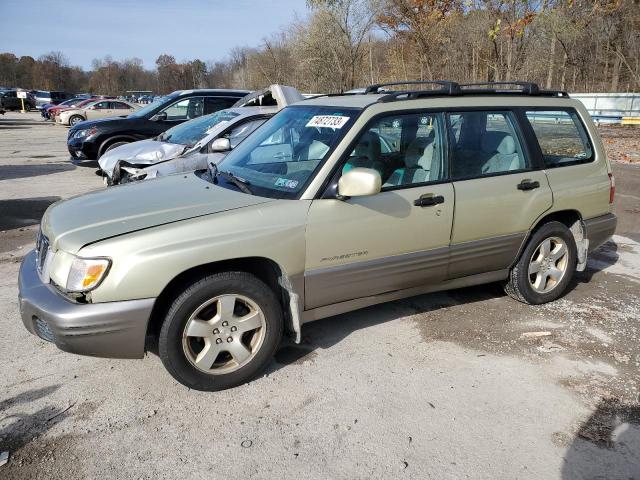JF1SF65522H754168 - 2002 SUBARU FORESTER S GOLD photo 1