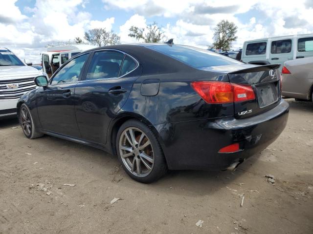 JTHBK262X85067256 - 2008 LEXUS IS 250 BLACK photo 2