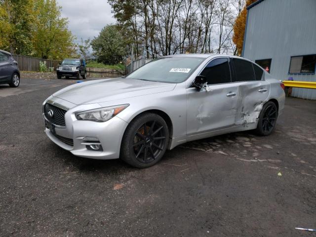 JN1BV7AR1FM408298 - 2015 INFINITI Q50 BASE SILVER photo 1