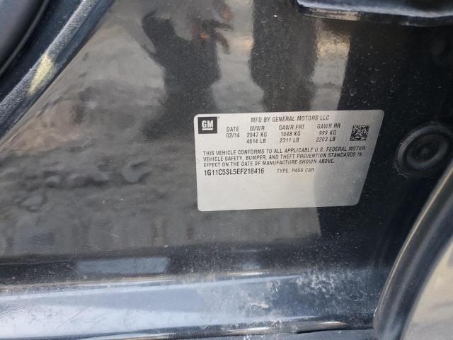 1G11C5SL5EF218416 - 2014 CHEVROLET MALIBU 1LT Графитовый фото 12