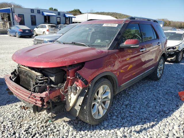 1FM5K7F84DGC43356 - 2013 FORD EXPLORER LIMITED RED photo 1