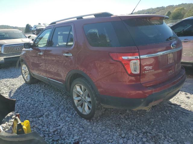 1FM5K7F84DGC43356 - 2013 FORD EXPLORER LIMITED RED photo 2