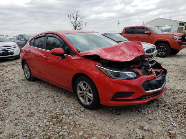 3G1BE6SM1HS519195 - 2017 CHEVROLET CRUZE LT RED photo 4