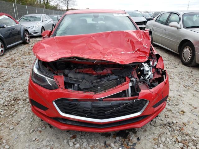 3G1BE6SM1HS519195 - 2017 CHEVROLET CRUZE LT RED photo 5