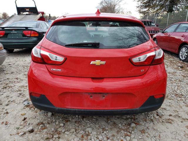 3G1BE6SM1HS519195 - 2017 CHEVROLET CRUZE LT RED photo 6
