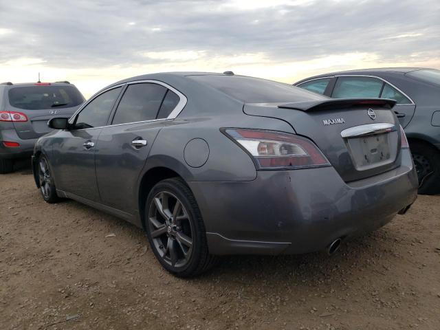 1N4AA5AP8EC910341 - 2014 NISSAN MAXIMA S GRAY photo 2