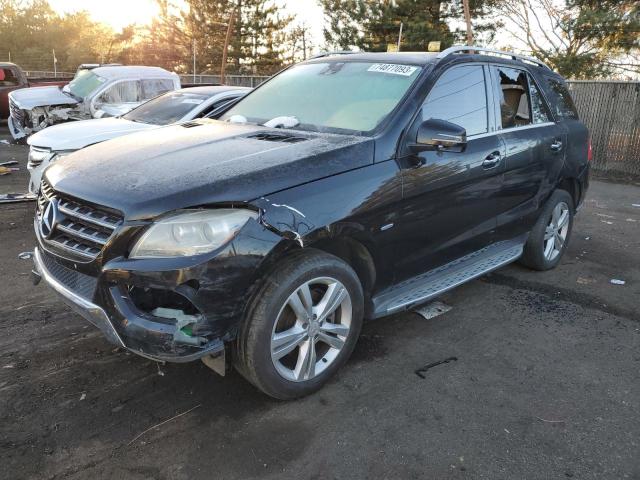 4JGDA5HB1CA068108 - 2012 MERCEDES-BENZ ML 350 4MATIC BLACK photo 1