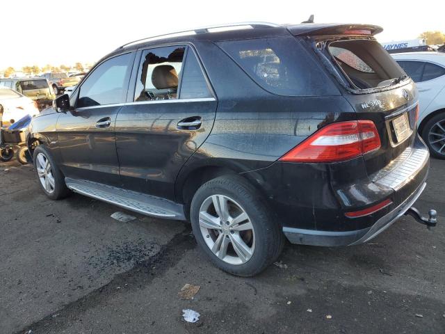 4JGDA5HB1CA068108 - 2012 MERCEDES-BENZ ML 350 4MATIC BLACK photo 2