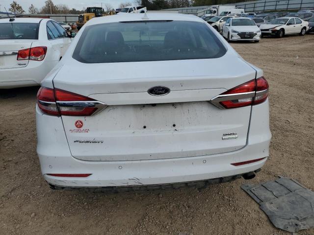 3FA6P0CD8KR260272 - 2019 FORD FUSION SEL WHITE photo 6