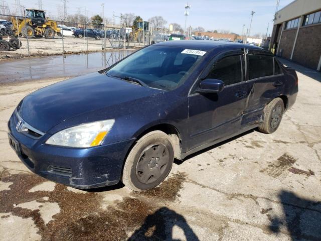 1HGCM56457A224959 - 2007 HONDA ACCORD LX BLUE photo 1